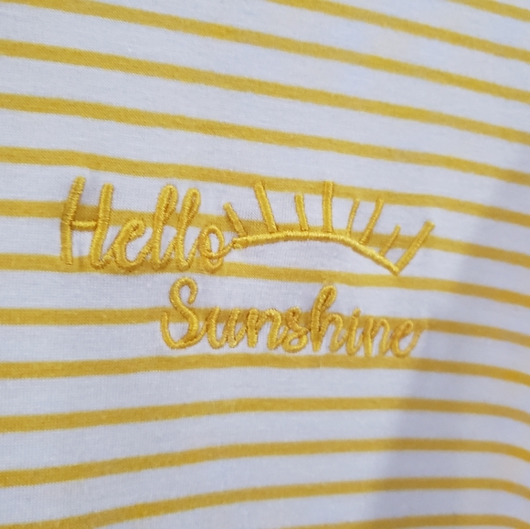 ModCloth Hello Sunshine Embroidered Ringer Tee - Picture 4 of 7